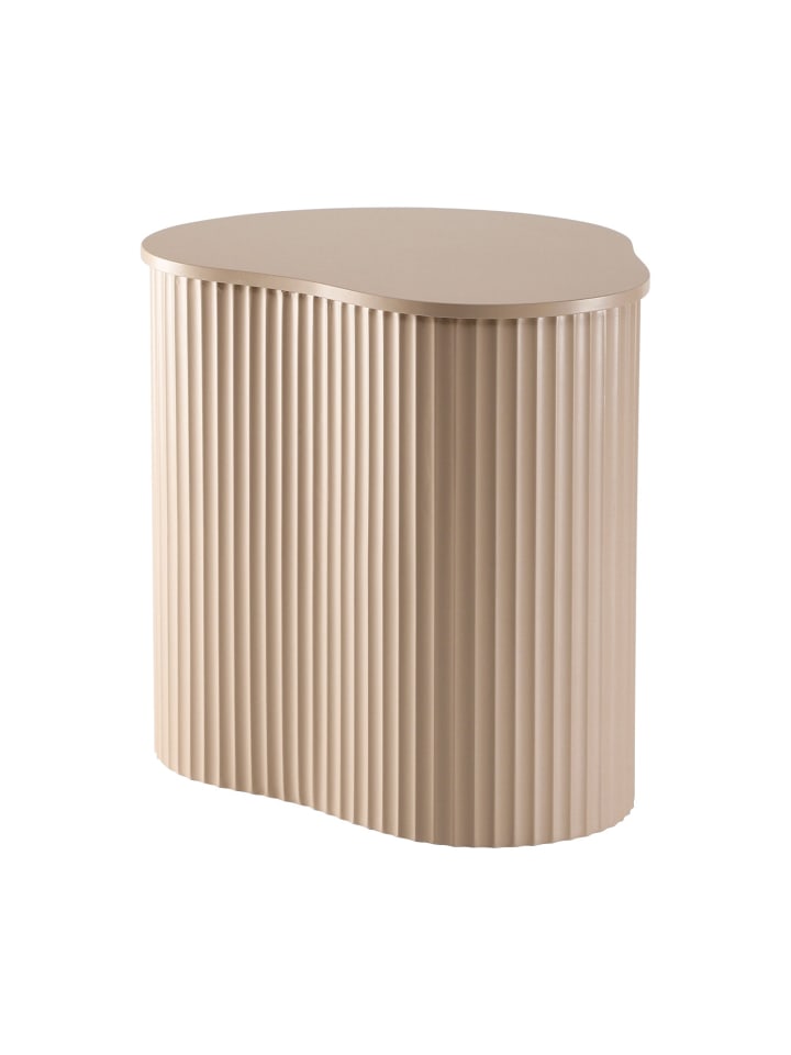 Beistelltisch PAZ in Beige - (W)47  x (H)47,5  x (L)37 cm