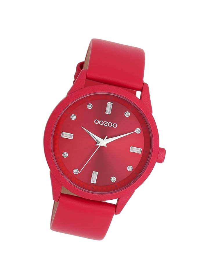 Analog-Armbanduhr Oozoo Timepieces pink groß (ca. 40mm)