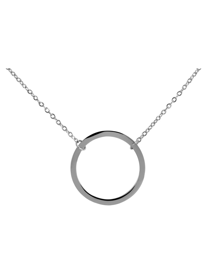 Damen Halskette – Ankerkette aus Edelstahl 45 cm in silber