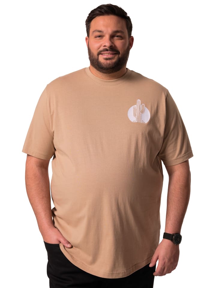 Kurzarm T-Shirt in sand