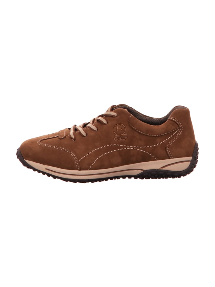 Sportliche Schnürschuhe in Braun