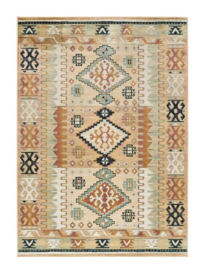 Kurzflor-Teppich ANTALIA in mehrfarbig