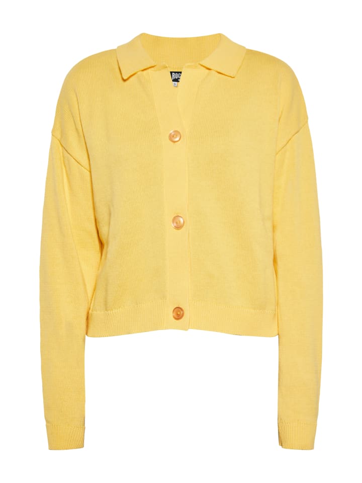 Damen Cardigan in Gelb