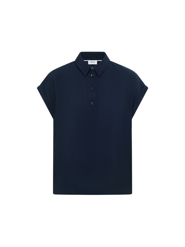 Halbarmbluse in universal blue