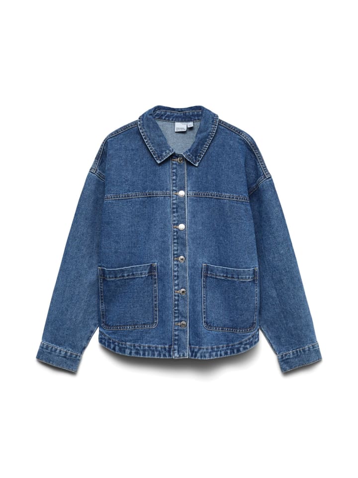 Hemdjacke in Medium Blue Denim 1