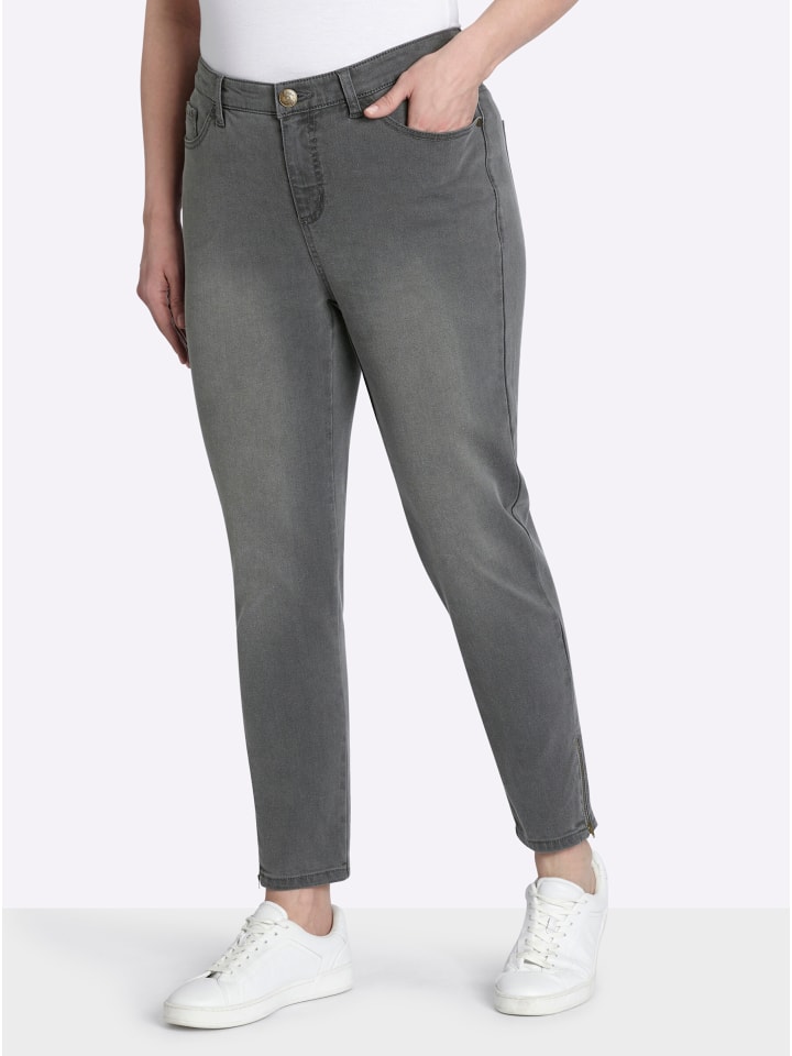 Jeans in grey denim