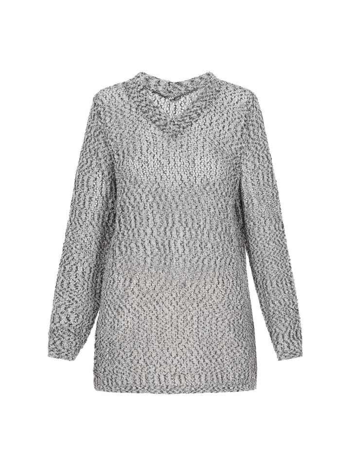 Women Sweater in Black Multicolor