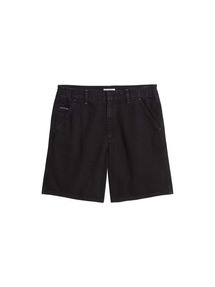 Jeansshorts in Schwarz
