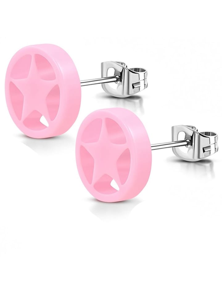 Ohrstecker in Rosa