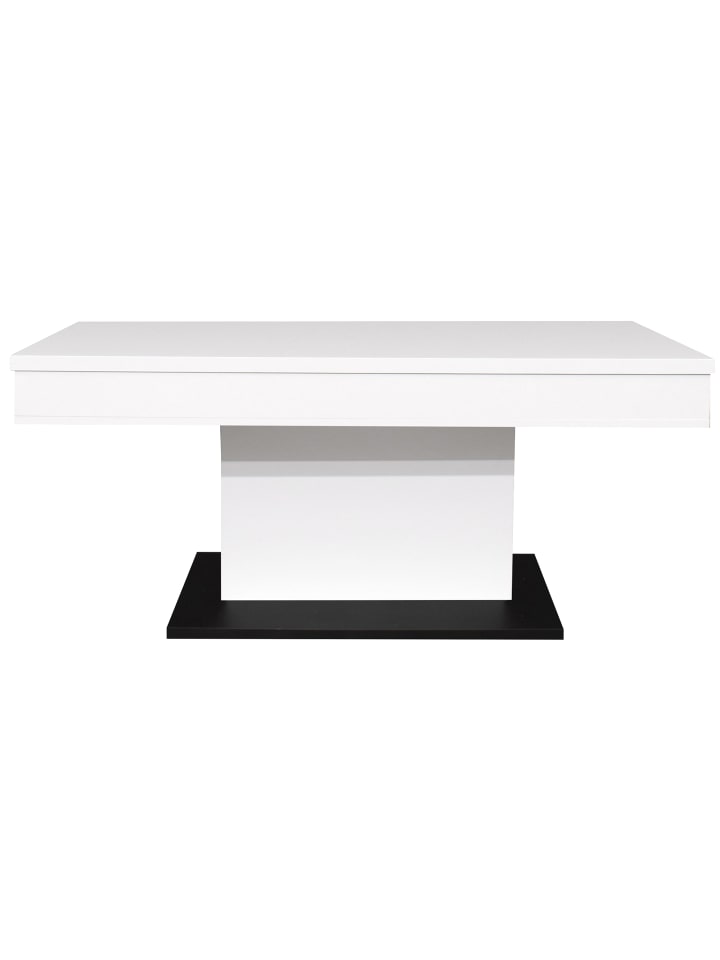COUCHTISCH Höhenverstellbar Else 1 110x59x60 Holzwerkstoff Ice White