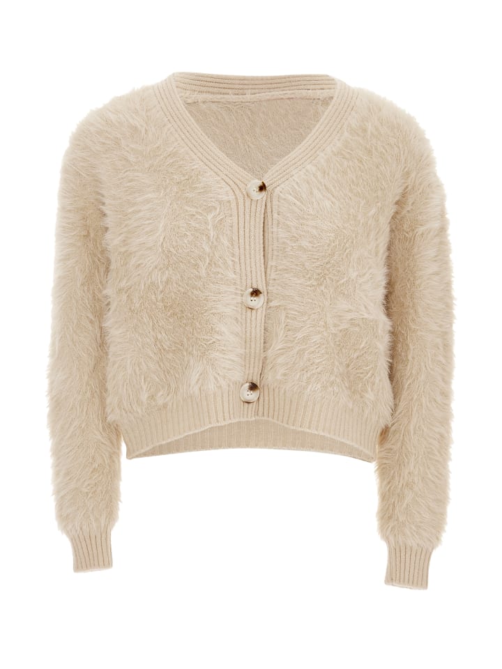 Damen Strickjacke in Dunkelbeige