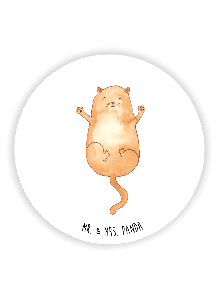 Kühlschrankmagnet Katze Umarmen ohne Spruch in Weiß