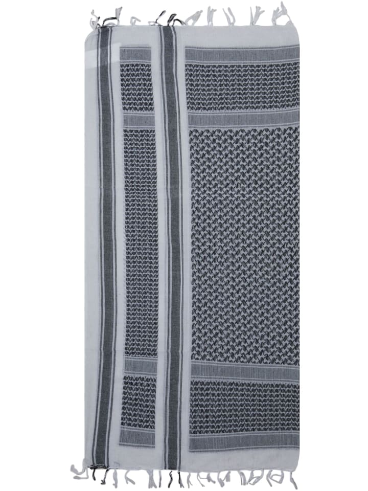 Shawl in white/black