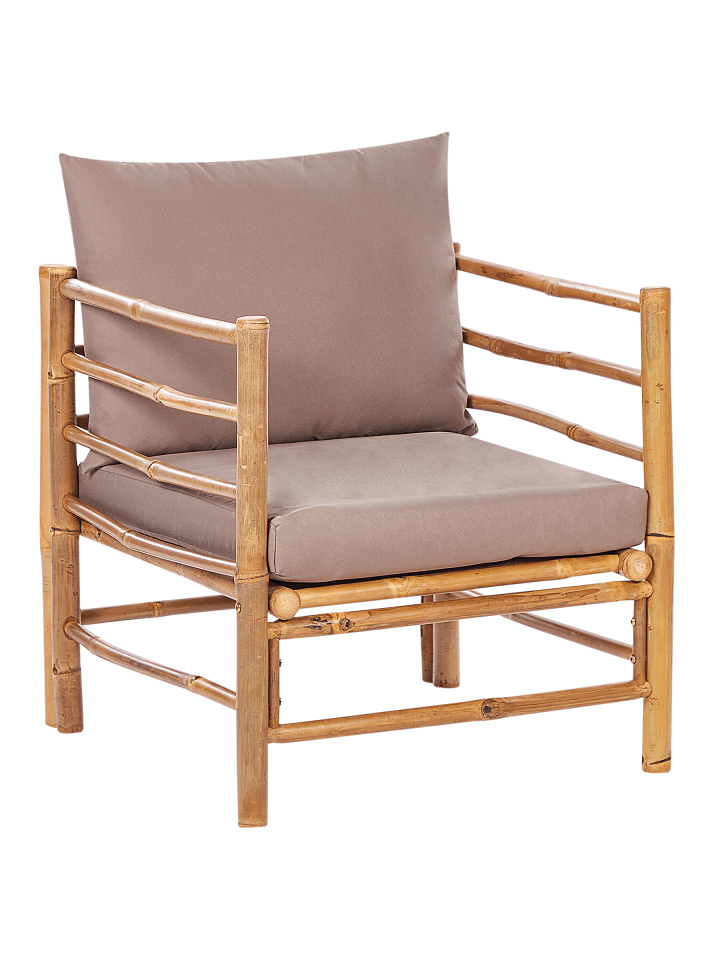 3-tlg Sessel CERRETO in Braun/Beige/Grau