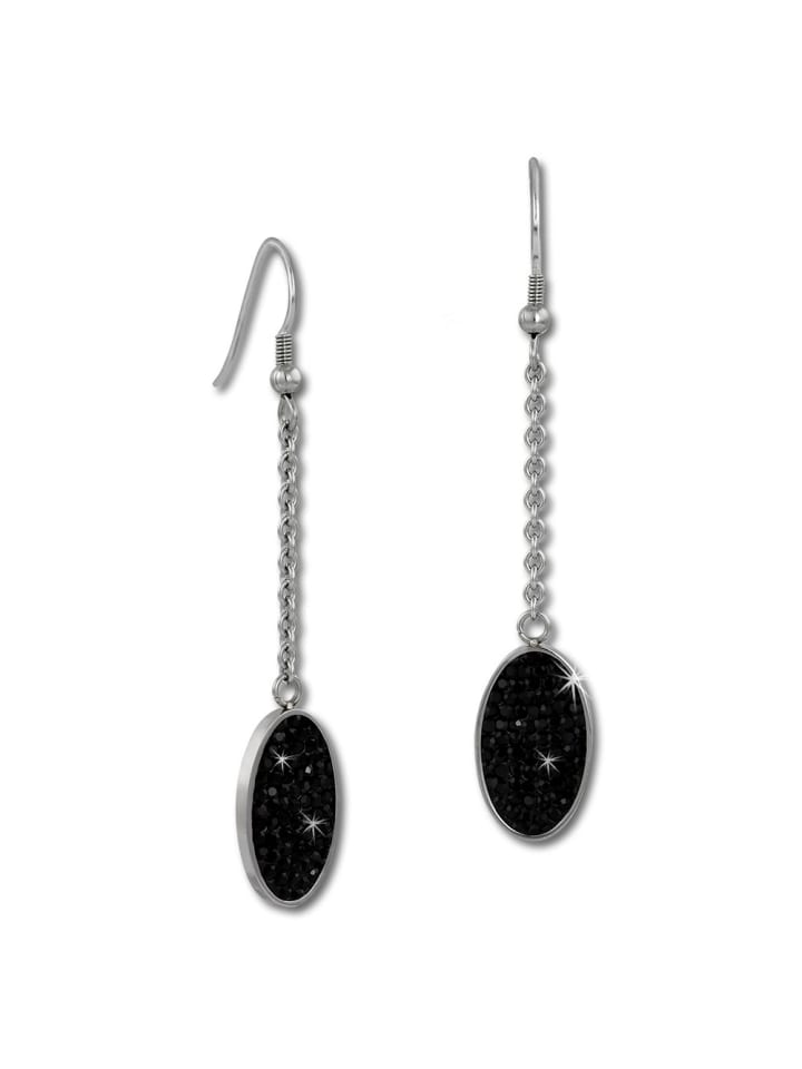 Ohrringe Edelstahl (Stainless Steel) Oval Ohrhänger