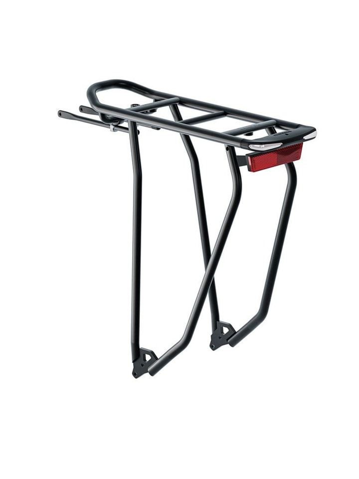 System-Gepäckträger Gleamit 2.0, 26/28", mit Standlicht in schwarz