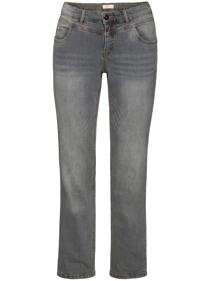 Stretch-Jeans in grey denim