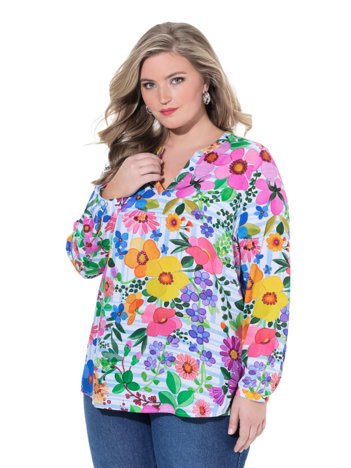 Bluse in schneeweiß