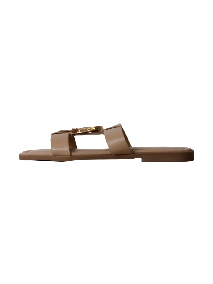 Sandalen zum Hineinschlüpfen Beige