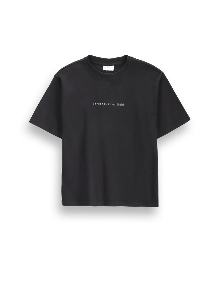 T-shirt mit kurzen Ärmeln in schwarz