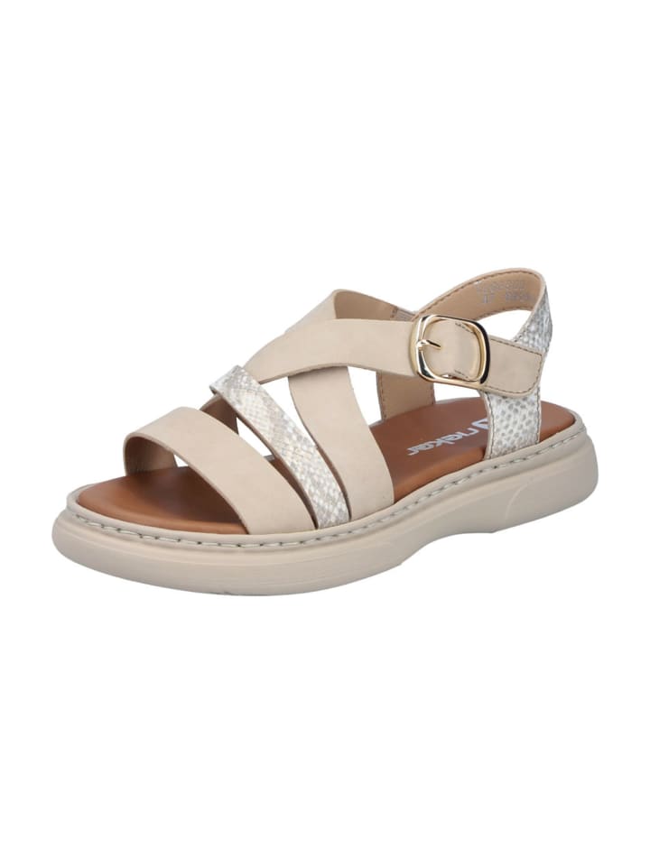 Riemchensandaletten in Beige