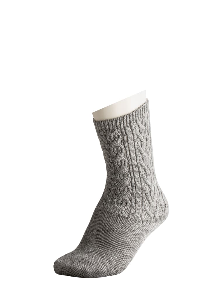 Stockerpoint Trachtensocken Norbert in hellgrau