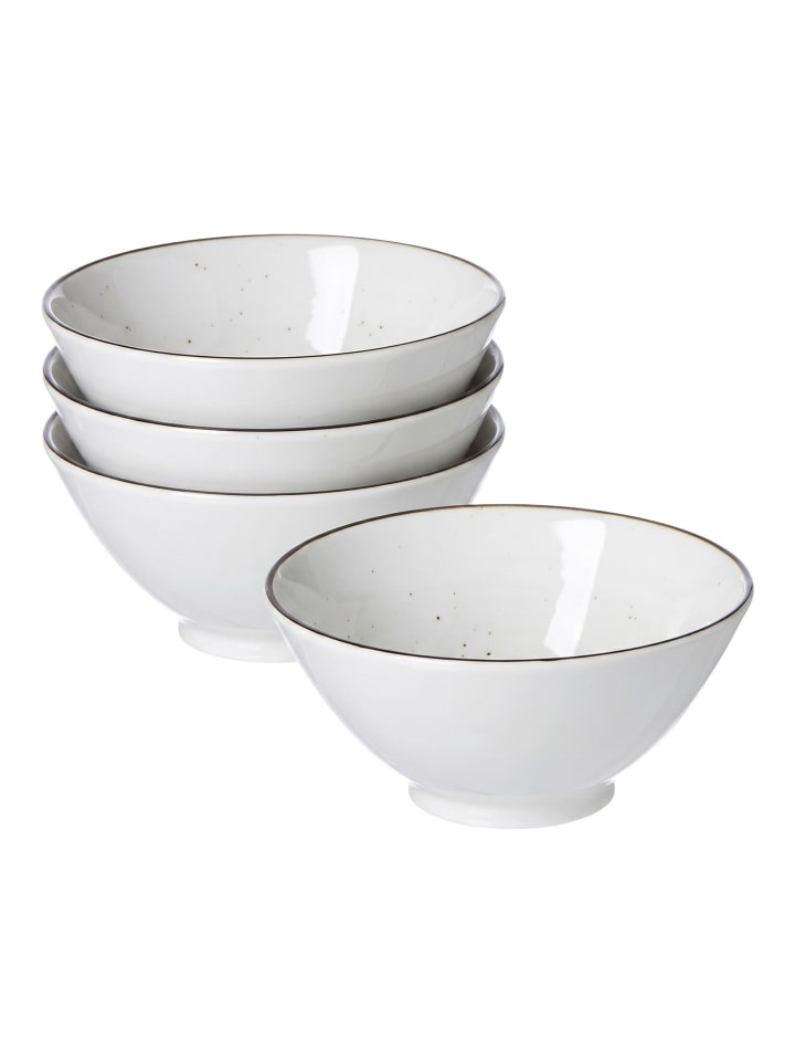 4er Set Servierschalen Cosmo in Grau ø 17,5 cm