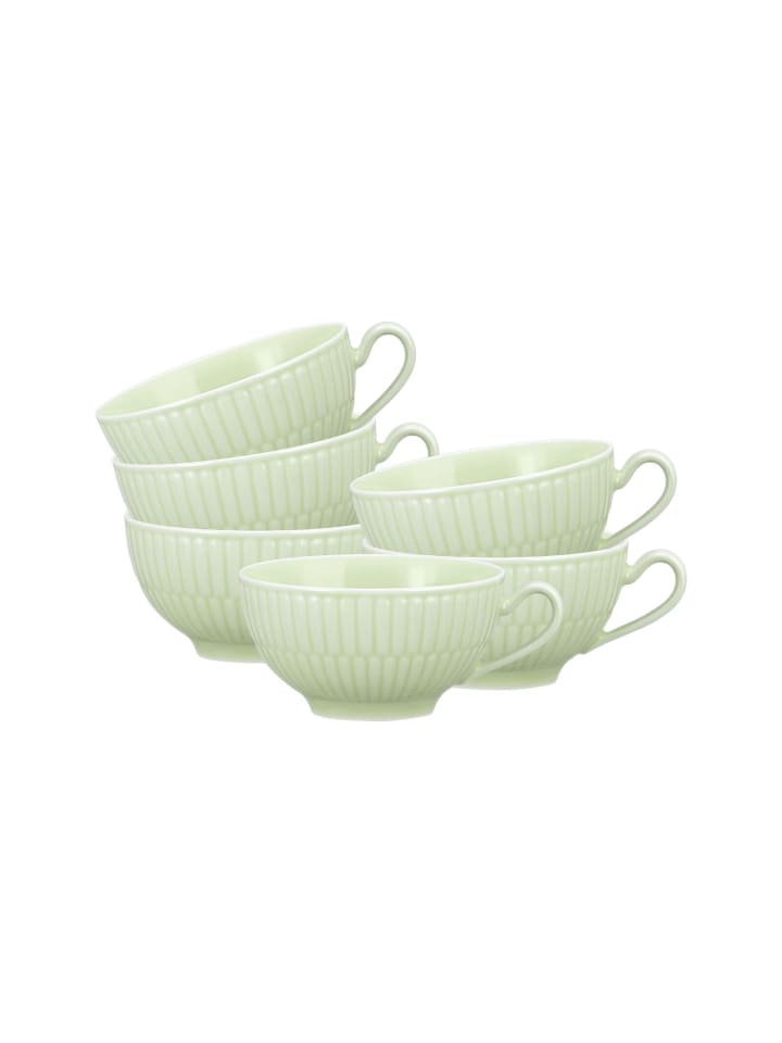 6er Set Teetassen Amina in Seladon 0,14 l