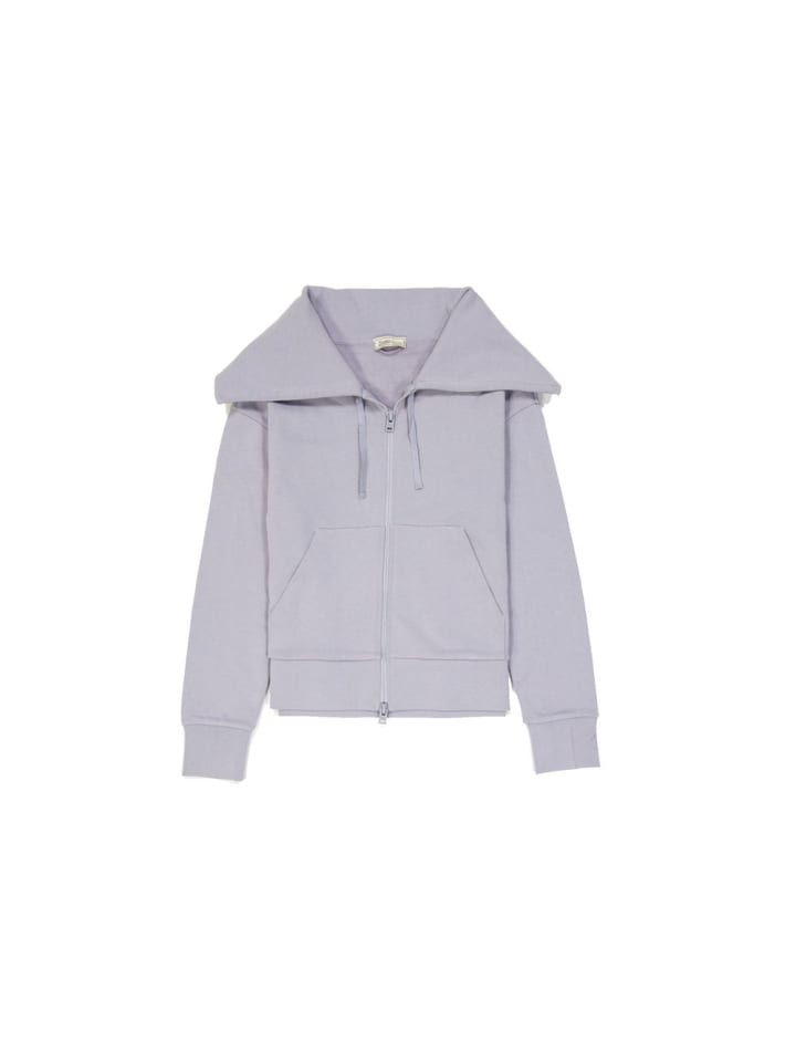 Lila Baumwolle Strickjacke