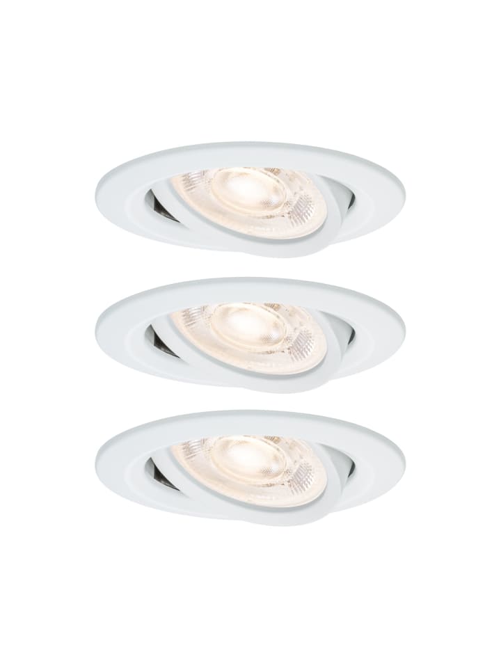 EBL Set Nova Plus GU10 Flat dim IP65 schw LED 3x4,9W 2700K 230V 51mm Ws m