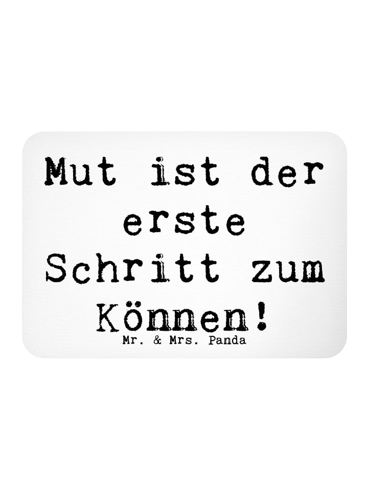 Magnet Spruch Sich in einer neuen Sportart vers... in Weiß