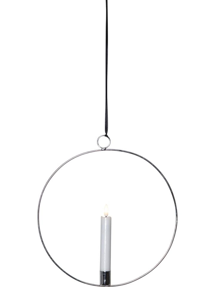 LED Lichterkranz -Flamme Ring', silber, 30cm