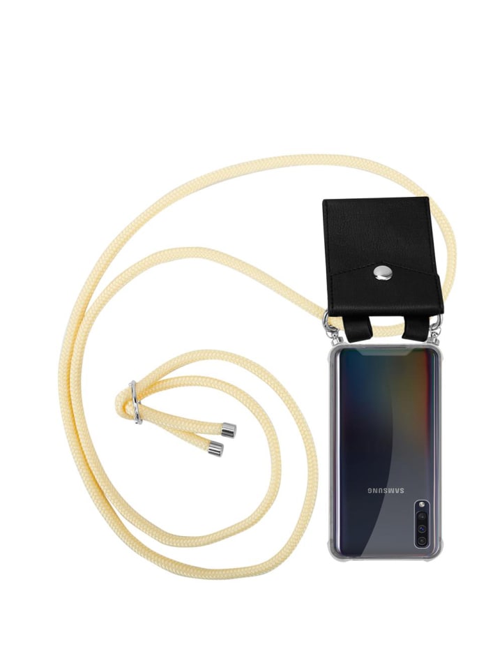 Handykette für Samsung Galaxy A50 4G / A50s / A30s Hülle in CREME BEIGE