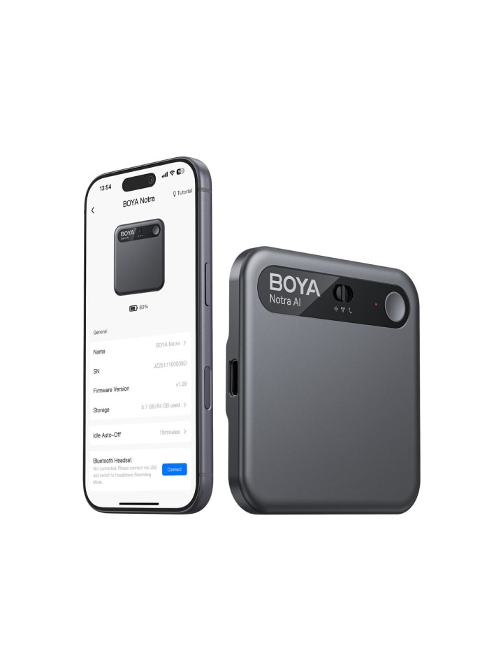 Notra Diktiergerät KI Transkription Recorder