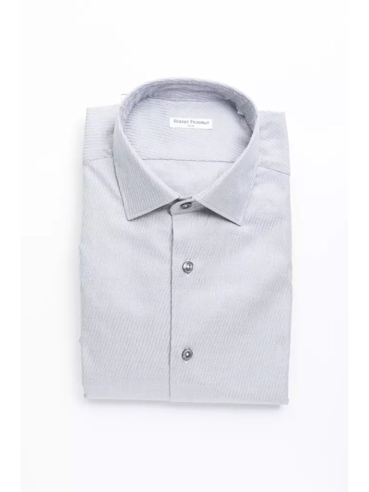 Beige Baumwolle Herren Hemd