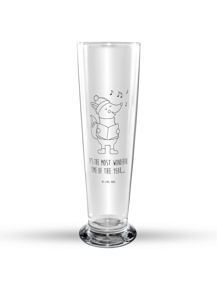 Biertulpe Fuchs Sänger mit Spruch in Transparent