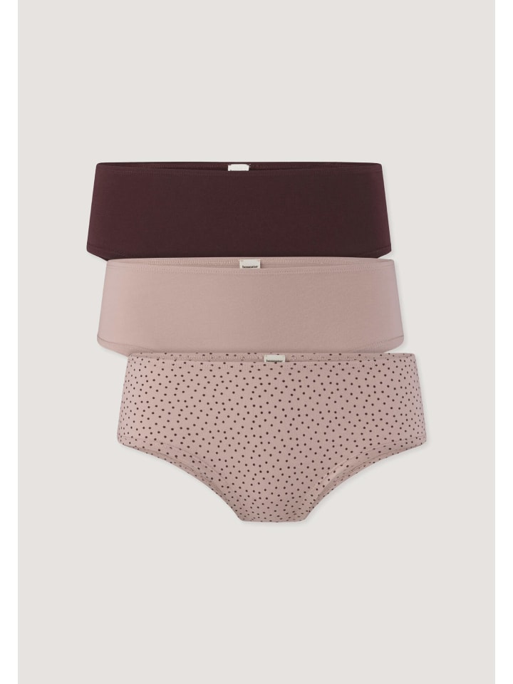 Panty Regular Cut im 3er Pack in bordeauxrot