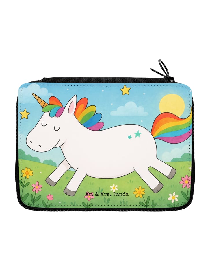 Mäppchen Einhorn Happy Design ohne Spruch in Weiß