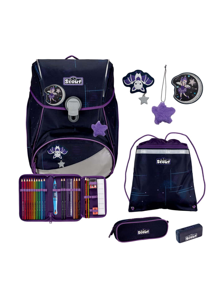 Alpha Safety Light Schulranzen-Set 5-teilig Spooky Starlight