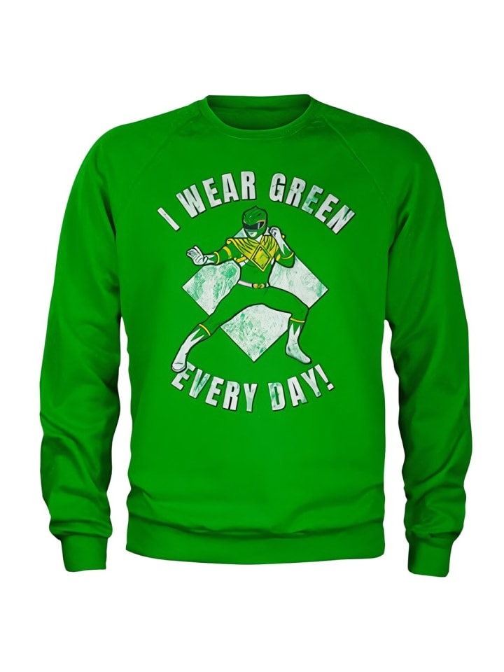 Pullover "I Wear Green Every Day Sweatshirt" in Grün