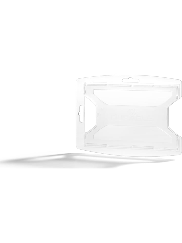 Ausweishalter reXycle 54x85mm für 1 Karte transparent Packung mit 10 S...