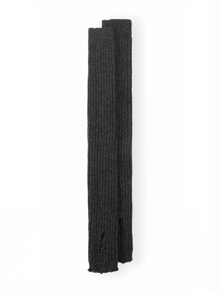 Sonstiges legwarmers in charcoal melange