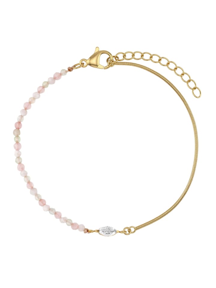 Armband Edelstahl, IP gold in gold