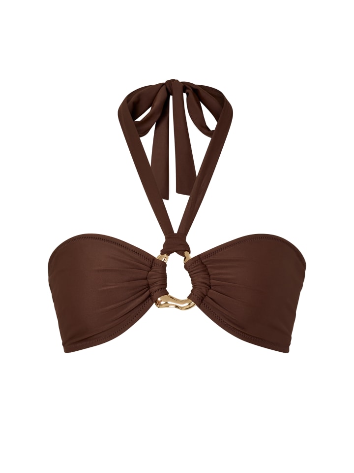 Bikinioberteil Irregular Hoop in Brown