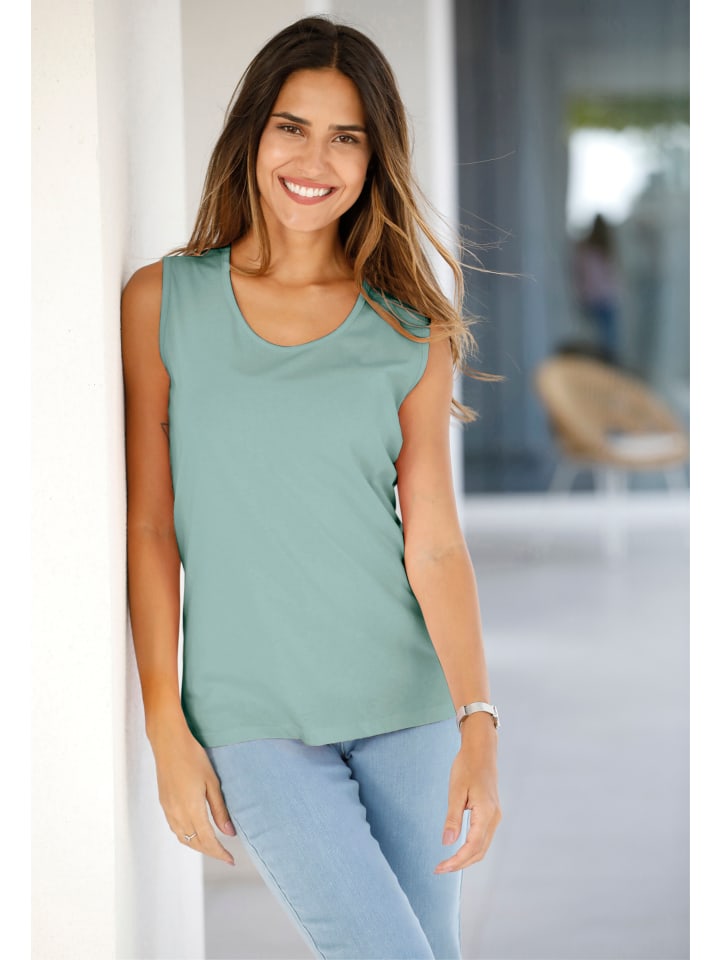 Shirttop in kalkmint