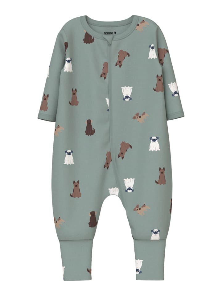 Schlafanzug Schlafstrampler Nbmnightsuit in green milieu