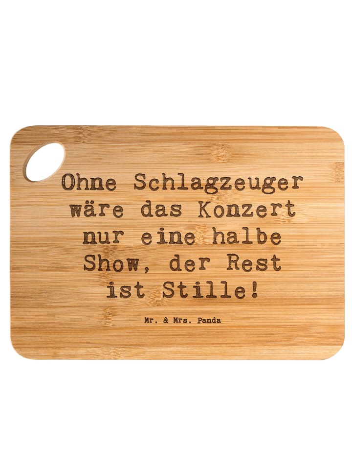 Holzbrett Spruch Schlagzeug Konzert mit Spruch in Braun