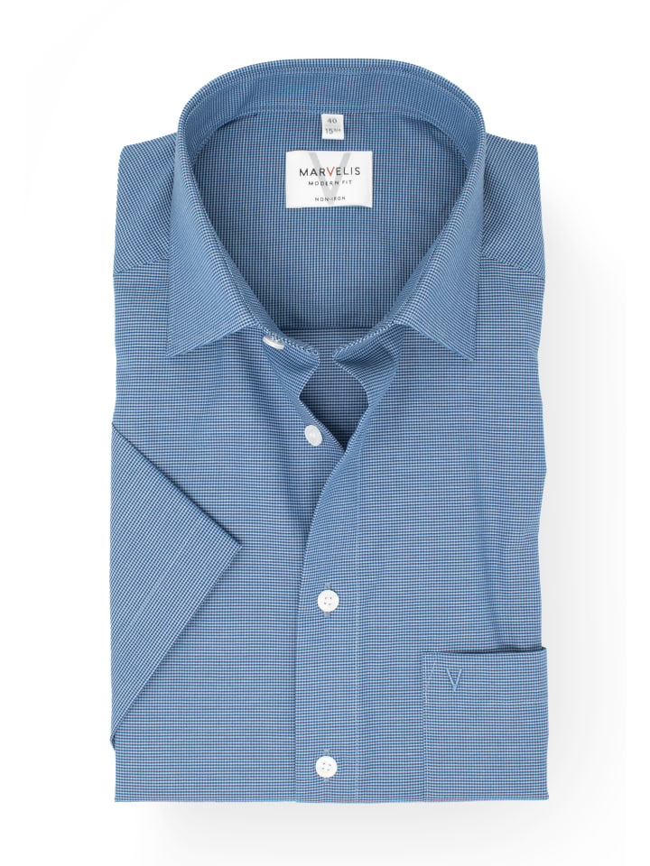 Modern Fit Businesshemd in Bleu 15