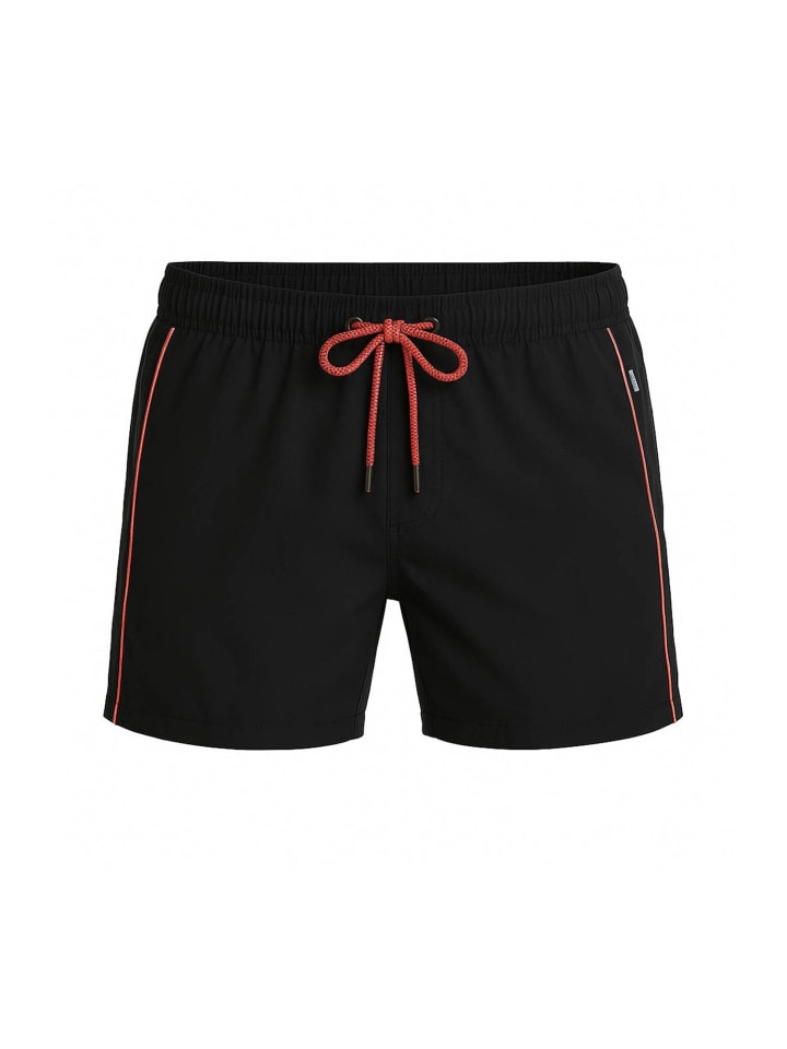 Badeshorts Medium mit kurzem Bein in Black
