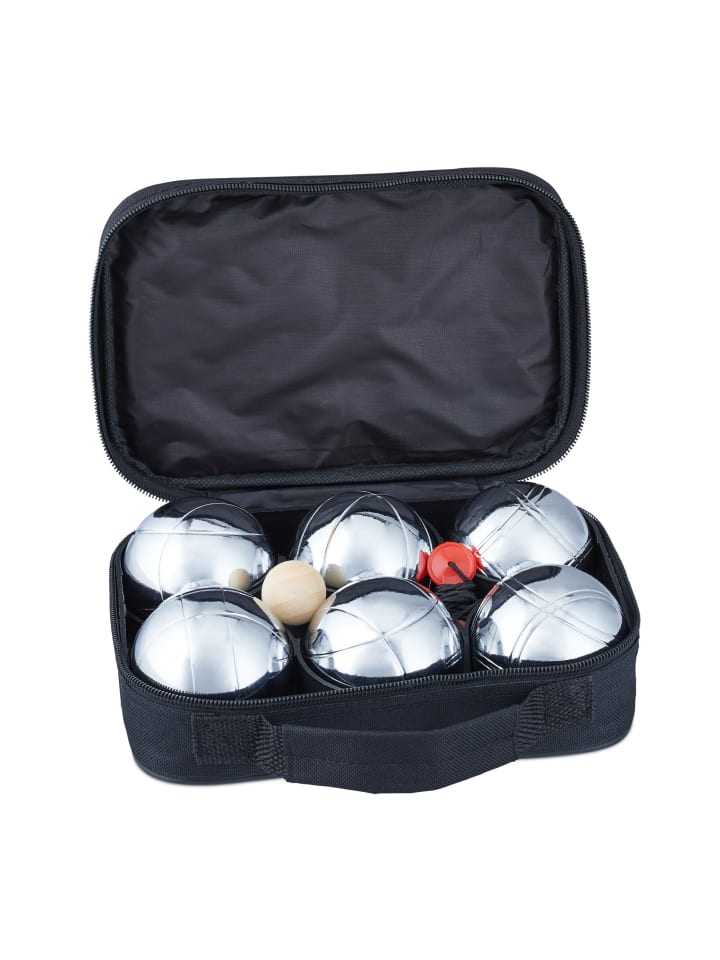 Boule Set in Silber/Schwarz